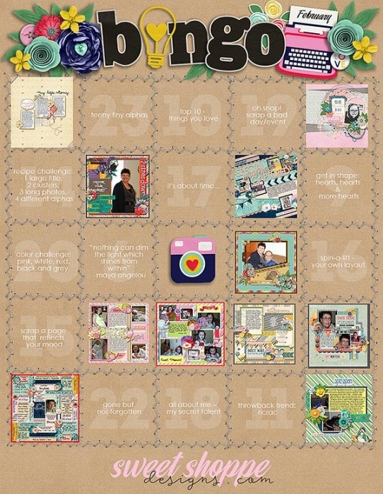 Debbie's February Bingo