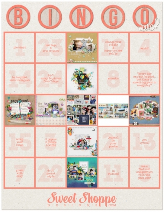 March Bingo card