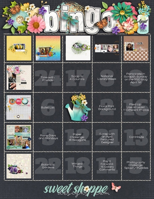 2018 April Bingo Card