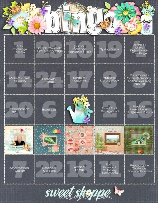 April Bingo Card