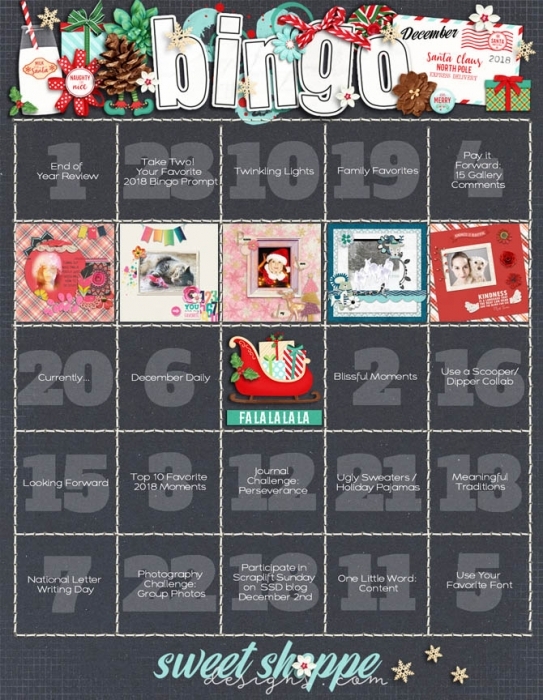 December Bingo Card