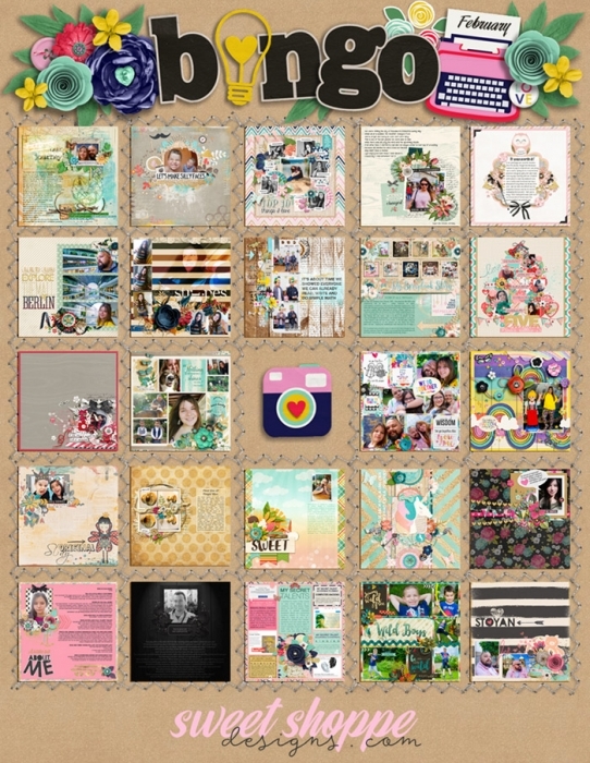February Bingo 2016 Card