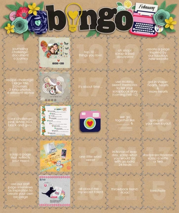 February Bingo Card