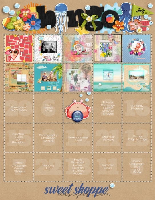 July Bingo Card