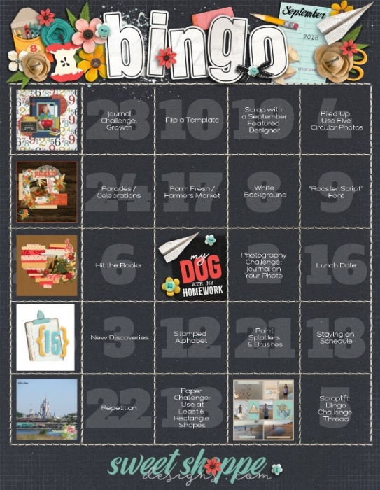 September 2018 Bingo