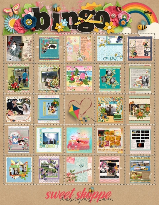 MY FINISHED BINGO CARD FOR MAY!