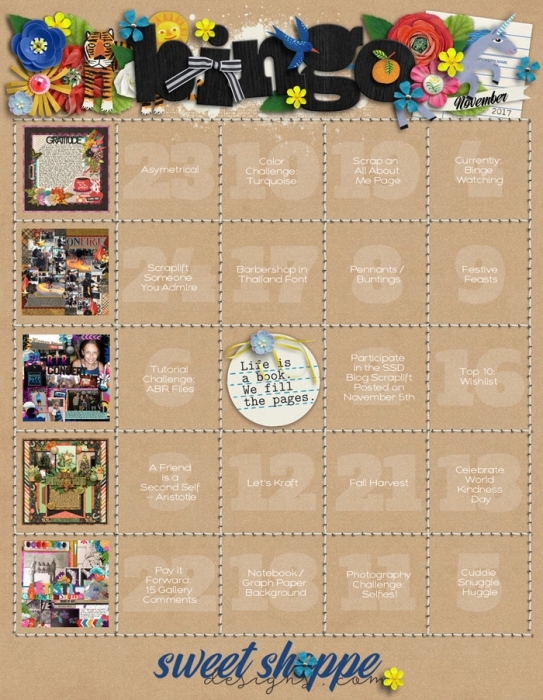 November Bingo Card