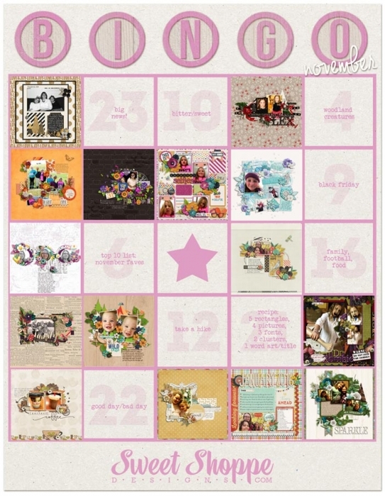 Lori J's Nov SSD Bingo