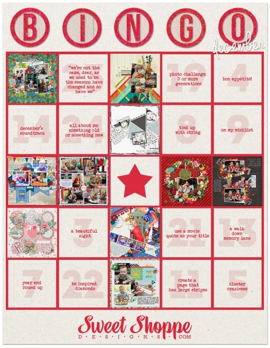 December Bingo Card