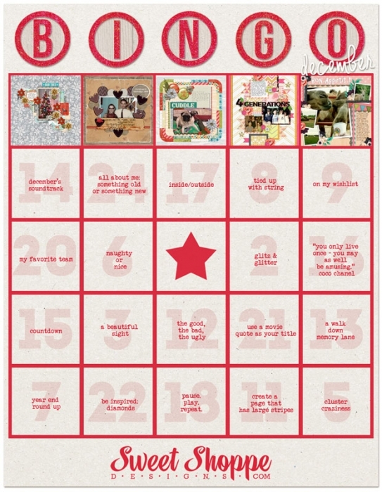 Bingo Card December