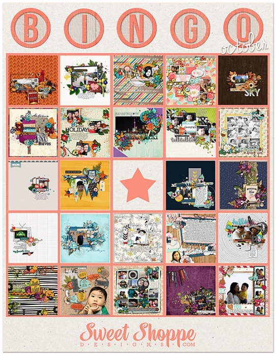 October Bingo Card