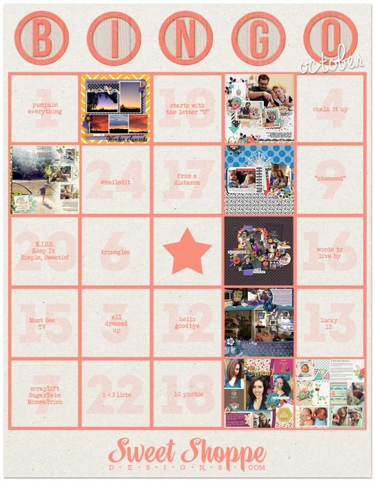 October Bingo Card