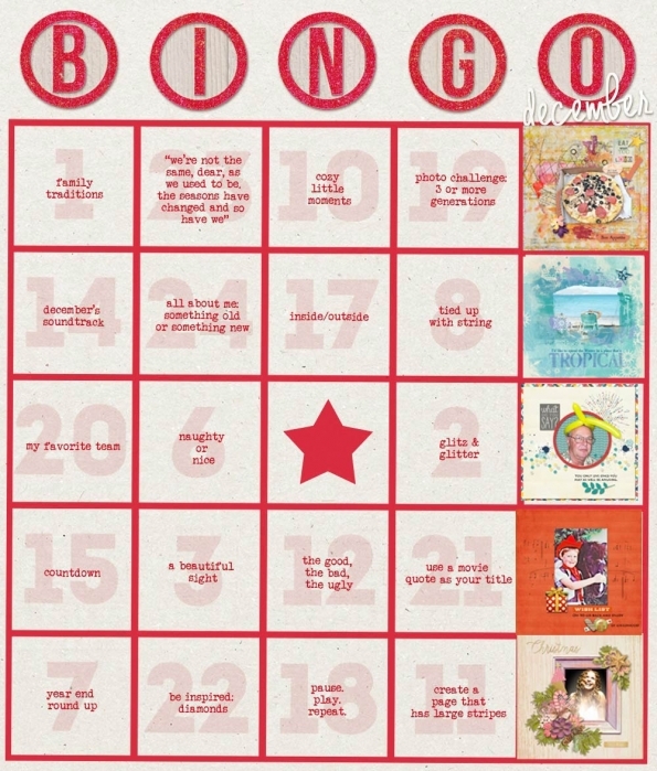 December Bingo Card