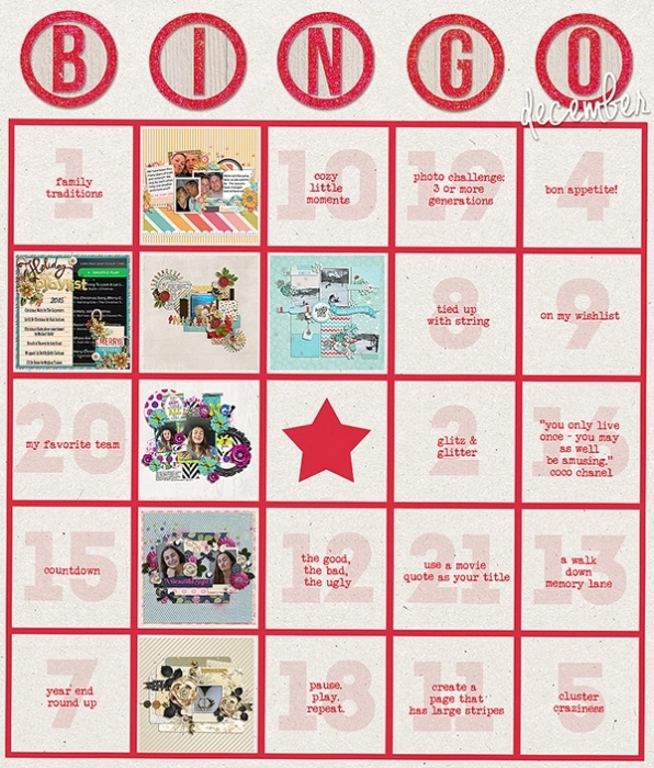Bingo Tracker Dec 2015