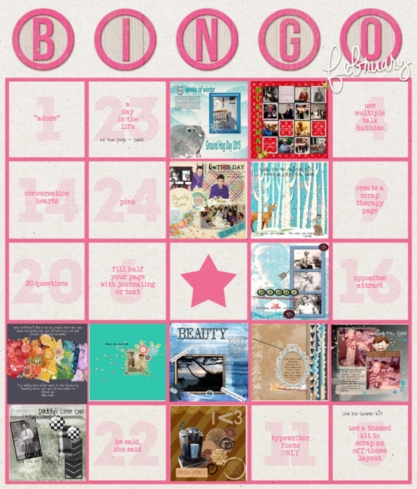 February Bingo Tracker
