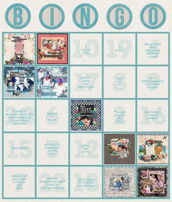 January Bingo Card