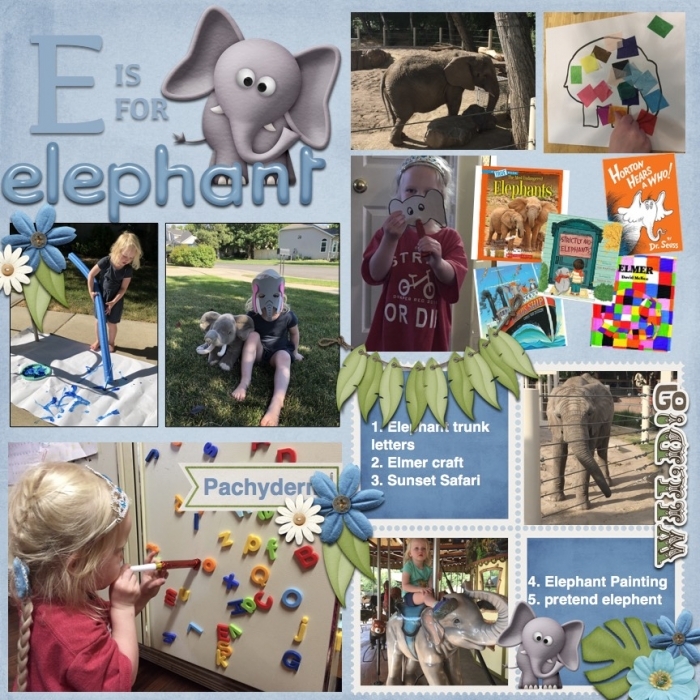 e is for elephant