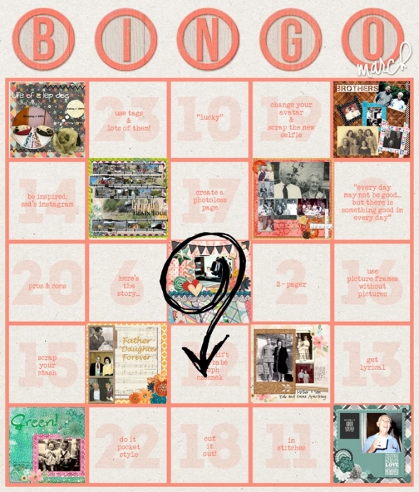 Completed Bingo Card
