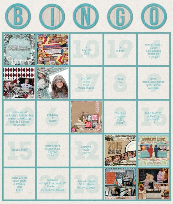 January Bingo Card