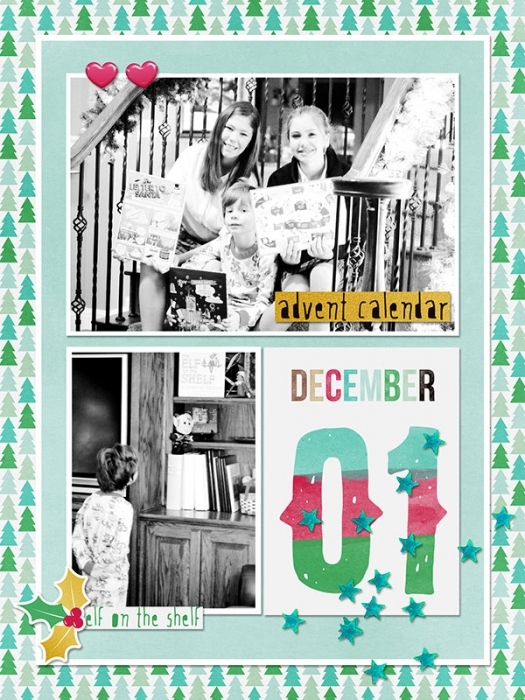 December Daily Cover and Day 01