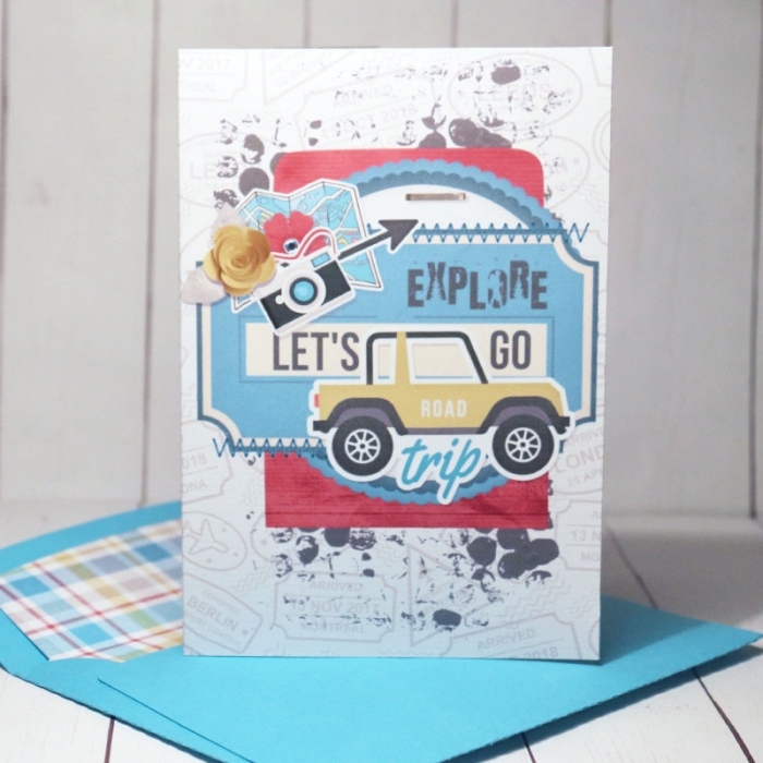 Road Trip Card with matching envelope