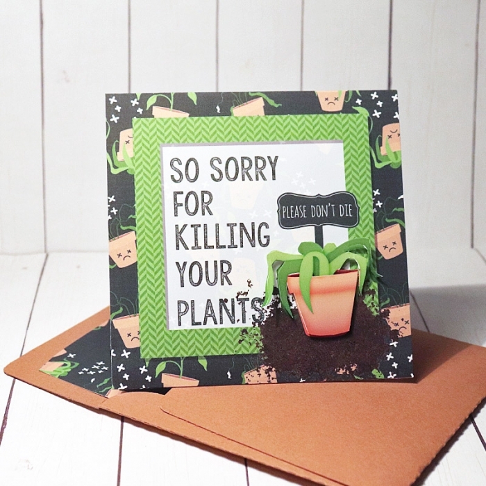 Plant Killer Card ;) with matching envie