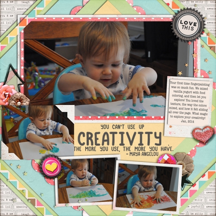 #8 Quote Finger-painting