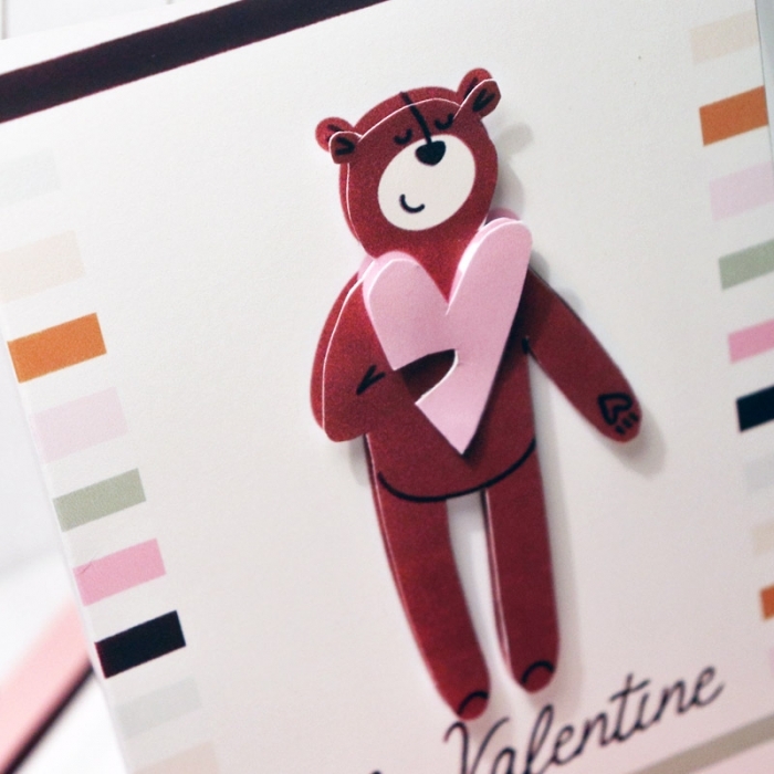 My Valentine Card with matching envelope