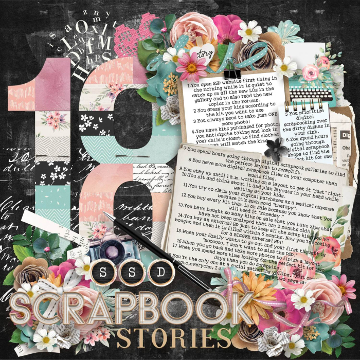 18 SSD Scrapbooking stories