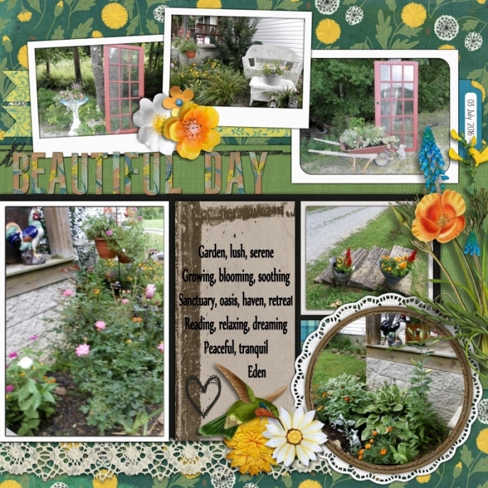 Beautiful Day in The Garden