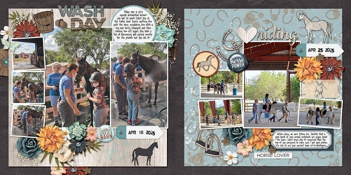 equine therapy double page spread