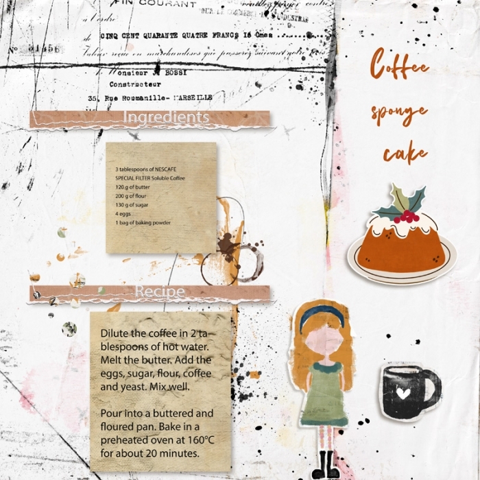 Coffee  sponge  cake