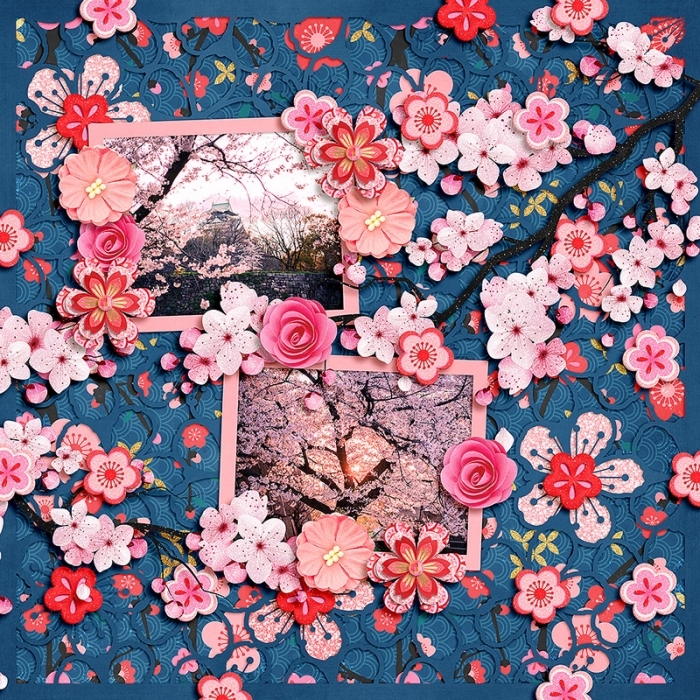 Cherry Blossoms (blue version)