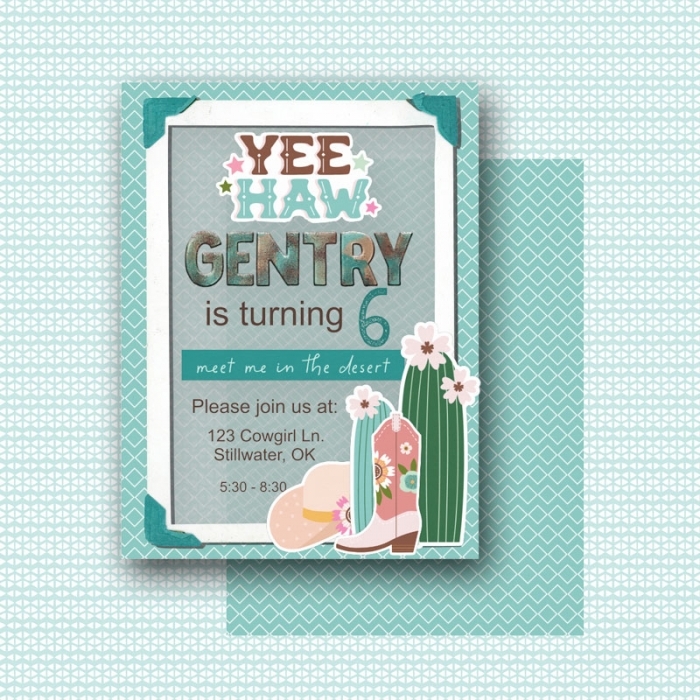 Party Invite (front and back)