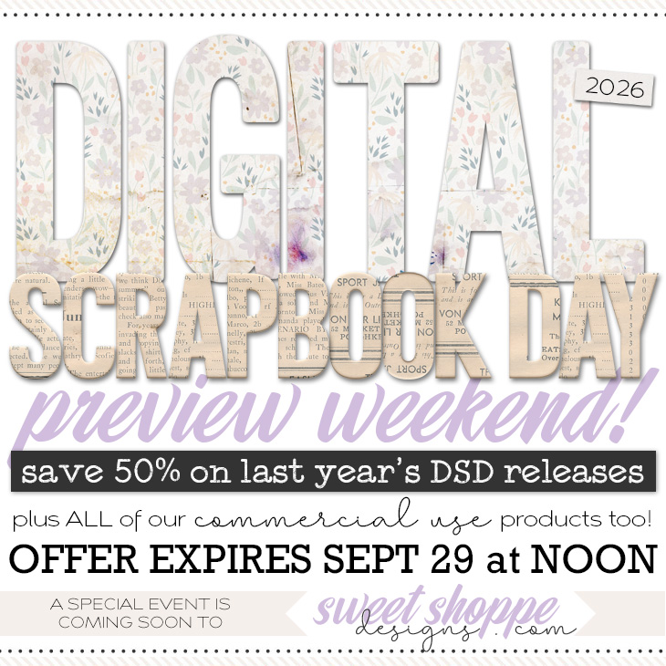 Digital Scrapbook Day Preview Weekend Ad