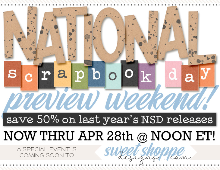 National Scrapbook Day Preview Weekend Ad
