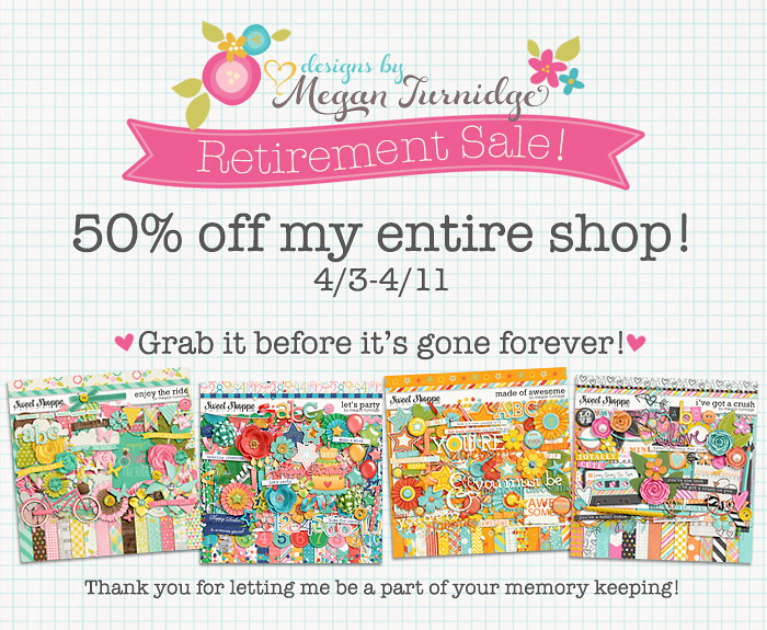 Megan Turnidge 50% Off Save 50% in Megan Turnidge's Retirement Sale